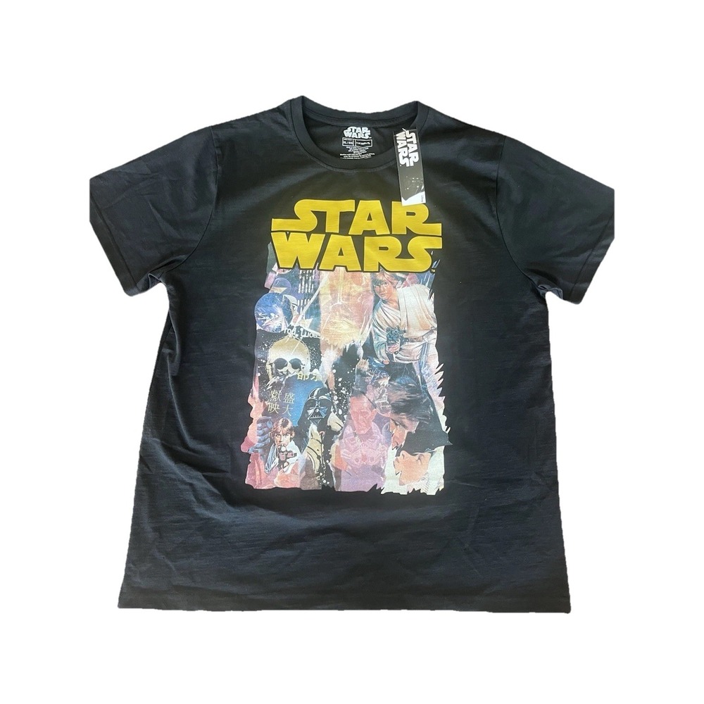 Star Wars Disney Luke Skywalker Darth Vader T-Shirt XL EG NWT Black X-Large